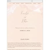 "dawning" - Wedding Website in Sunrise by Jennifer Wick - Mobile Layout