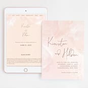 "dawning" - Wedding Website in Sunrise by Jennifer Wick - Match Your Stationery