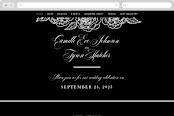 "our moment" - Wedding Website in Tuxedo by Jill Means - Desktop Design