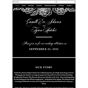 "our moment" - Wedding Website in Tuxedo by Jill Means - Mobile Layout