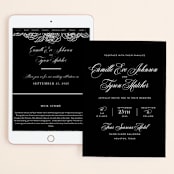 "our moment" - Wedding Website in Tuxedo by Jill Means - Match Your Stationery