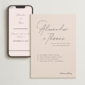 "Aesthetic" - Wedding Website in Blush by Liz Conley - Match Your Stationery