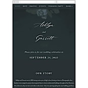 "Peaceful Garden" - Wedding Website in Deep Sea by Jill Means - Mobile Layout