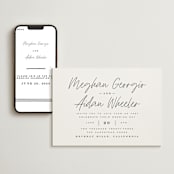 "Mod Classic" - Wedding Website in Tuxedo by Leah Bisch - Match Your Stationery