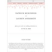 "Emblem" - Wedding Website in Petal by Kimberly FitzSimons - Mobile Layout