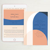 "Color Arch" - Wedding Website in Aquatic by Baumbirdy - Match Your Stationery
