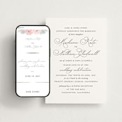 "Organza" - Wedding Website in Linen by Jill Means - Match Your Stationery