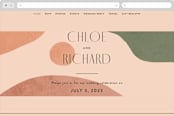 "Abstract" - Wedding Website in Desert by Kelly Schmidt - Desktop Design