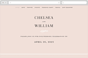 "AND" - Wedding Website in Sunkissed by Jill Means - Desktop Design