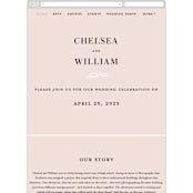 "AND" - Wedding Website in Sunkissed by Jill Means - Mobile Layout