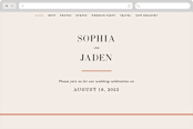 "Magazine Serif" - Wedding Website in Sand Dunes by Elly - Desktop Design