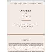 "Magazine Serif" - Wedding Website in Sand Dunes by Elly - Mobile Layout