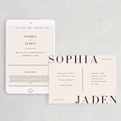 "Magazine Serif" - Wedding Website in Sand Dunes by Elly - Match Your Stationery