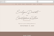 "hazelnut" - Wedding Website in Fawn by chocomocacino - Desktop Design