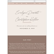 "hazelnut" - Wedding Website in Fawn by chocomocacino - Mobile Layout