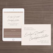 "hazelnut" - Wedding Website in Fawn by chocomocacino - Match Your Stationery