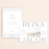 "Frame" - Wedding Website in Granite by Lori Wemple - Match Your Stationery