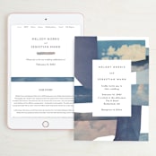 "sky poetry" - Wedding Website in Daylight by Sumak Studio - Match Your Stationery