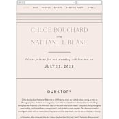 "Landscape" - Wedding Website in Champagne by Kelly Schmidt - Mobile Layout