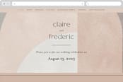 "Arches" - Wedding Website in Copper by Kelly Schmidt - Desktop Design