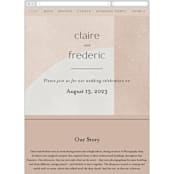 "Arches" - Wedding Website in Copper by Kelly Schmidt - Guest Management