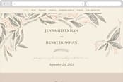 "Unity" - Wedding Website in Burnt Sienna by Jen Owens - Desktop Design