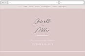 "Marry You" - Wedding Website in Blush by Design Lotus - Desktop Design