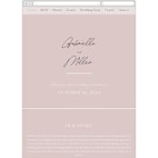 "Marry You" - Wedding Website in Blush by Design Lotus - Mobile Layout