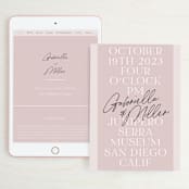 "Marry You" - Wedding Website in Blush by Design Lotus - Match Your Stationery