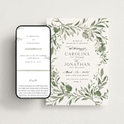 "Carolina" - Wedding Website in Meadow by Melanie Kosuge - Match Your Stationery