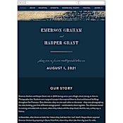 "Gold Leaf" - Wedding Website in Indigo by Kelly Schmidt - Mobile Layout