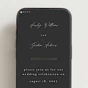 "Panache" - Wedding Website in Onyx by Kristie Kern - Mobile Layout