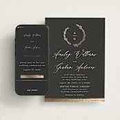 "Panache" - Wedding Website in Onyx by Kristie Kern - Match Your Stationery