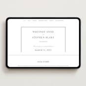 "Crawford" - Wedding Website in Ivory by Amy Kross - Desktop Design