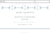 "AKARI" - Wedding Website in Wave by Melanie Kosuge - Desktop Design