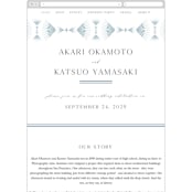 "AKARI" - Wedding Website in Wave by Melanie Kosuge - Mobile Layout