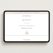 "City Center" - Wedding Website in Cotton by Erin L. Wilson - Desktop Design