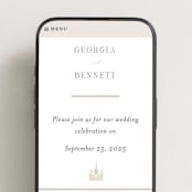 "City Center" - Wedding Website in Cotton by Erin L. Wilson - Mobile Layout