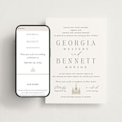 "City Center" - Wedding Website in Cotton by Erin L. Wilson - Match Your Stationery