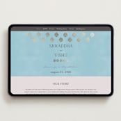 "Shraddha" - Wedding Website in Celestial by Deynaaz Daraei - Desktop Design