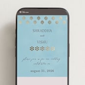 "Shraddha" - Wedding Website in Celestial by Deynaaz Daraei - Mobile Layout