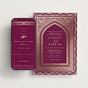 "Amber Palace" - Wedding Website in Garnet by Chris Griffith - Match Your Stationery