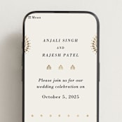 "Henna Stamp" - Wedding Website in Champagne by Oma N. Ramkhelawan - Mobile Layout