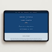 "kimono" - Wedding Website in Ocean by Elly - Desktop Design
