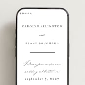 "SoHo" - Wedding Website in Silk by Kelly Schmidt - Mobile Layout