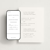 "SoHo" - Wedding Website in Silk by Kelly Schmidt - Match Your Stationery