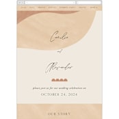 "Surface" - Wedding Website in West by Pixel and Hank - Mobile Layout