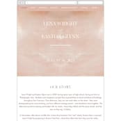 "Magic Hour" - Wedding Website in Desert Rose by Hooray Creative - Mobile Layout