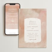 "Magic Hour" - Wedding Website in Desert Rose by Hooray Creative - Match Your Stationery
