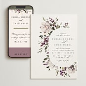 "iliya" - Wedding Website in Bordeaux by Itsy Belle Studio - Match Your Stationery